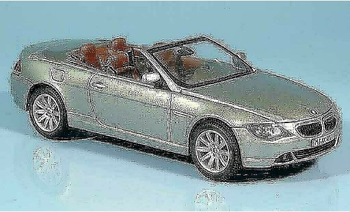 Bmw 635 cabriolet 1/43 Kyosho E64 d Convertible grey 2004 diecast model cars
