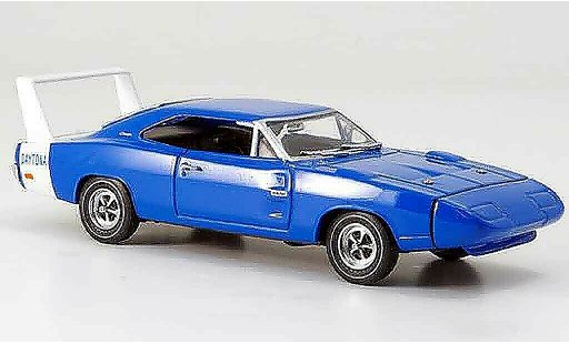 Dodge Charger 1969 1/43 Eagle Daytona blue avec whiteem Heckspoiler diecast model cars