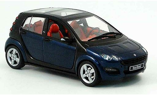 Smart ForFour Base 1/43 Schuco blue black 2004 diecast model cars