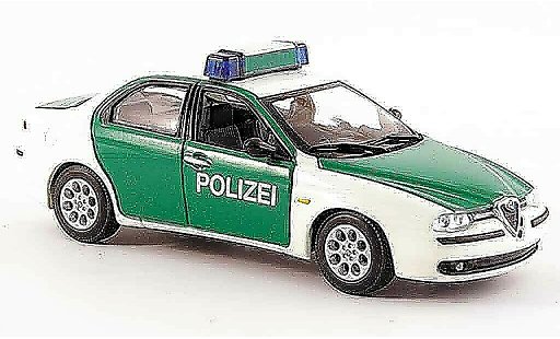 Alfa Romeo 156 polizia 1/43 Minichamps police Germany 1997 diecast model cars