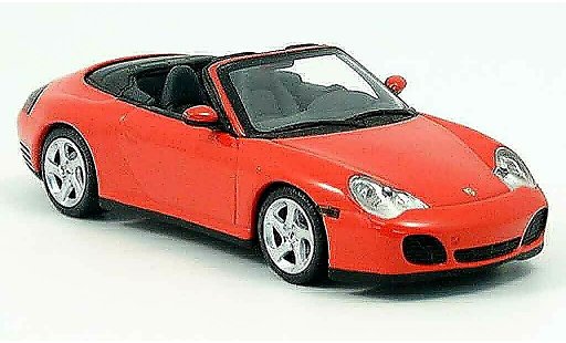 Porsche 911 4S 1/43 Minichamps Convertible red 2003 diecast model cars