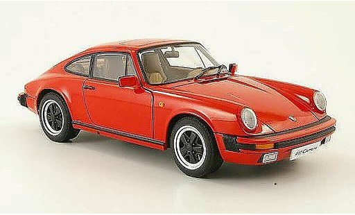 Porsche 911 3.2 1/18 Autoart carrera red 1988 diecast model cars