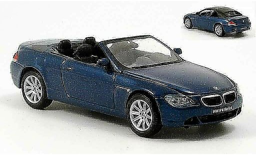Bmw 645 Cabriolet 1/43 Kyosho E64 CI Convertible blue diecast model cars