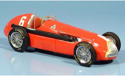 Alfa Romeo 158 gp 1/43 Brumm no.6 j.m.fangio winner frankreich 1950 diecast model cars
