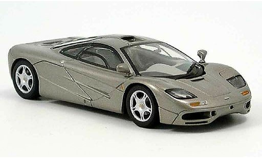 McLaren F1 GTR GTR 1/43 Minichamps platingrey diecast model cars