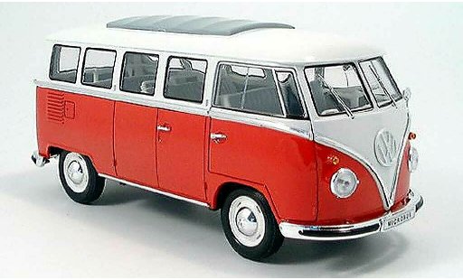 Volkswagen Combi Base 1/18 Spark bus red/white 1962 diecast model cars
