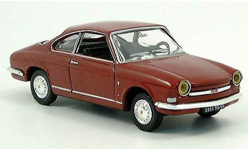 Simca 1000 Coupe 1/43 Norev black-red diecast model cars