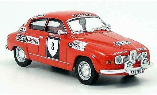 Saab 96 Rally Sweden 1/43 IXO V4 No.8 Blomquist Hertz 1972 diecast model cars