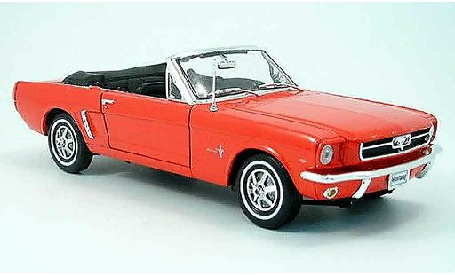 Ford Mustang Convertible 1/18 Welly cabriolet red open diecast model cars
