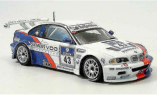 Bmw M3 course 1/43 Minichamps GTR E46 2ter Nurburgring Lamy Said Huisman piece 2004 diecast model cars