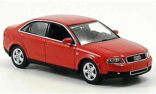 Audi A4 berline 1/43 Minichamps red 2000 diecast model cars