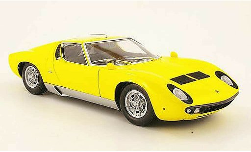 Lamborghini Miura P400 1/18 Kyosho s yellow diecast model cars