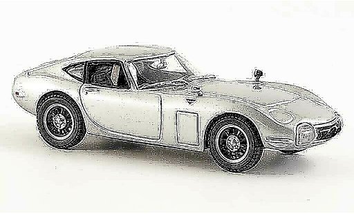 Toyota 2000 GT Base 1/43 Kyosho grey metallisee diecast model cars