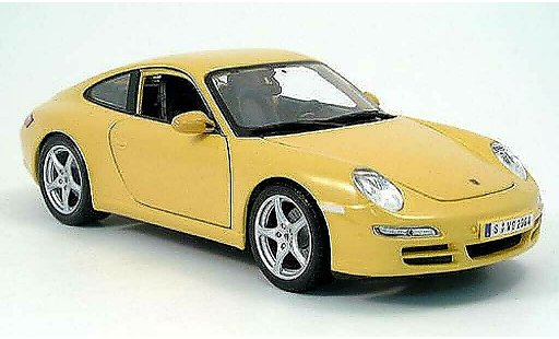 Porsche 911 Carrera 1/18 Maisto yellow 2005 diecast model cars