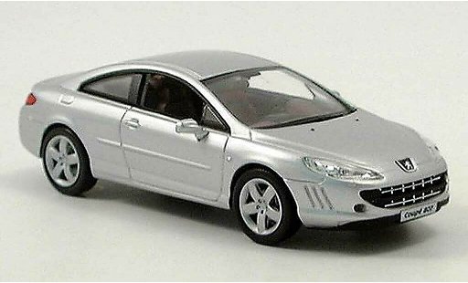 Peugeot 407 coupe 1/43 Norev grey 2005 diecast model cars