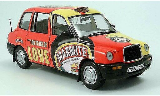 LTI TXI Marmite 1/18 Sun Star London Taxi yellow-red 1988 diecast model cars