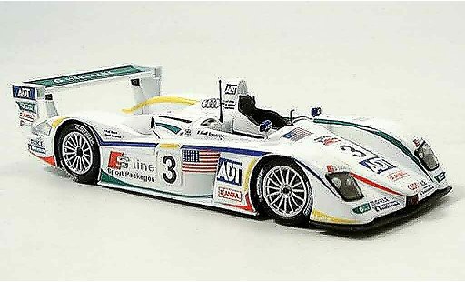 Audi R8 LMP course 1/43 Minichamps 2005 winner LM Lehto Werner Kristensen diecast model cars