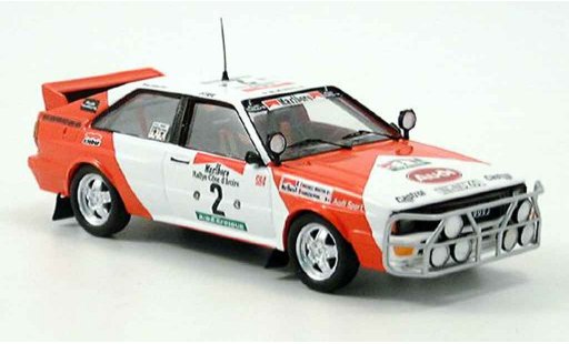 Audi Quattro rallye 1/43 Trofeu Rally Cote D?Ivoire No.2 Mouton Pons diecast model cars