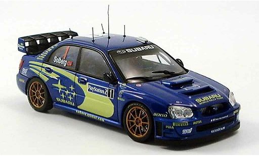 Subaru Impreza WRC 1/43 Autoart solberg mills rallye tour de corse 2004 diecast model cars