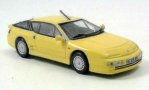Alpine A610 turbo 1/43 Norev A 610 yellow diecast model cars
