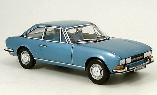 Peugeot 504 coupe 1/18 Norev blue 1971 diecast model cars