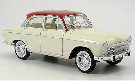 Simca P 60 Montlhery 1/18 Norev rot-beige 1961 diecast model cars