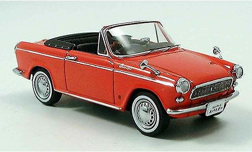 Daihatsu Compagno Berline 1/43 Ebbro Spider red 1965 diecast model cars