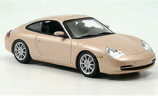 Porsche 911 Carrera 1/43 Minichamps grey metallisee beige 2001 diecast model cars