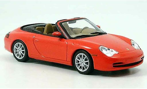 Porsche 911 Cabriolet 1/43 Minichamps Convertible red 2001 diecast model cars