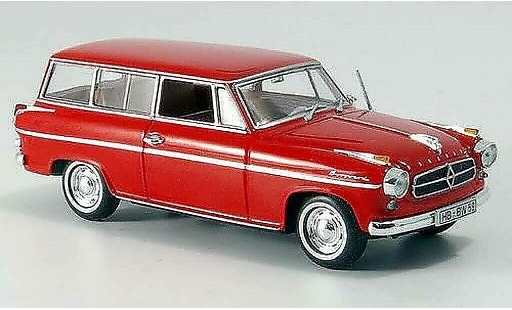 Borgward Isabella break 1/43 Minichamps Estate red 1958 diecast model cars