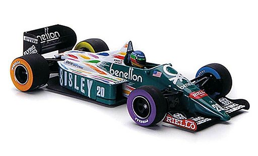 Benetton Bmw course 1/43 Minichamps 1986 B 186 No.20 Sisley G.Berger GP USA Detroit 1986 diecast model cars