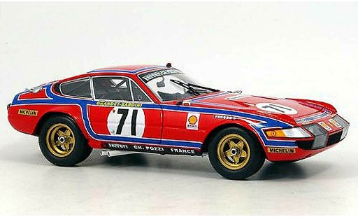 Ferrari 365 GTB/4 1/18 Kyosho no.71 24h le mans 1974 diecast model cars