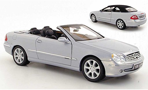 Mercedes Classe CL Cabriolet 1/18 Kyosho K Convertible grey metallisee 2003 diecast model cars