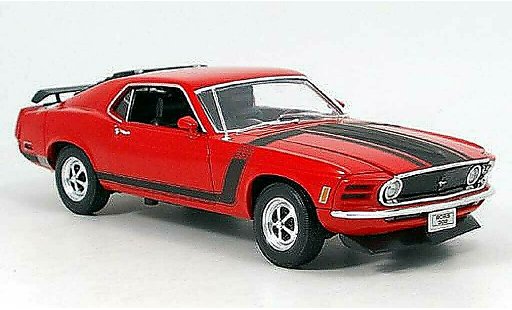 Ford Mustang Boss 1/18 Welly red diecast model cars