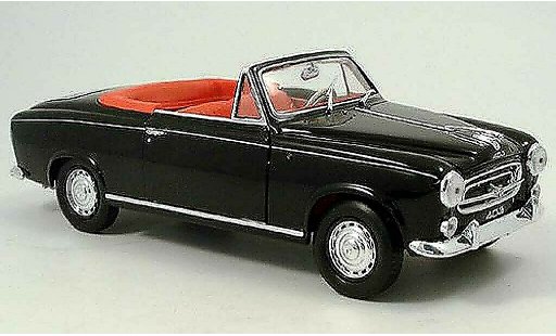 Peugeot 403 Cabriolet 1/18 Welly Convertible black 1957 decapote diecast model cars