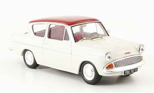 Ford Anglia Sportsman 1/43 IXO 105E red white diecast model cars