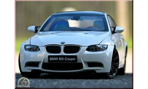 Bmw M3 Coupe 1/18 Kyosho E92 white jantes noir mat diecast model cars