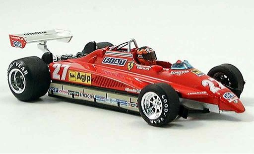 Ferrari 126 C 1/43 Brumm C2 no.27 g.villeneuve san marino avec pilot diecast model cars
