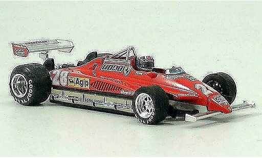 Ferrari 126 C 1/43 Brumm C2 No.28 D.Pironi GP San Marino avec Pilot diecast model cars