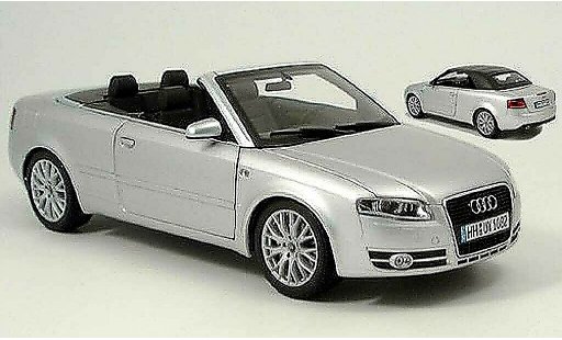Audi A4 cabriolet 1/18 Norev grey 2006 diecast model cars