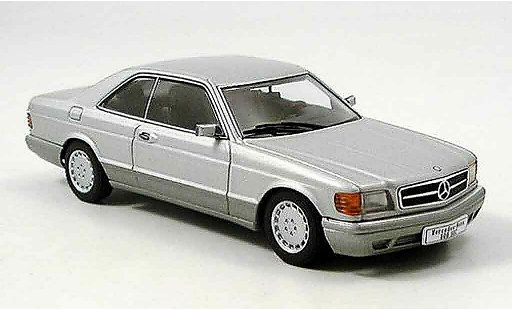 Mercedes 500 Coupe 1/43 Autoart (W126) grey metallisee diecast model cars
