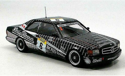 Mercedes 500 Coupe 1/43 Autoart (W126) No.6 AMG 24h Spa 1989 diecast model cars