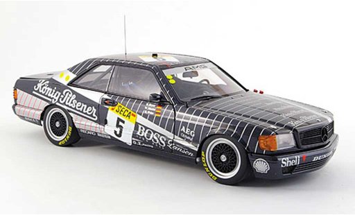 Mercedes 500 Coupe 1/18 Autoart (w126) amg no.5 24h spa 1989 diecast model cars