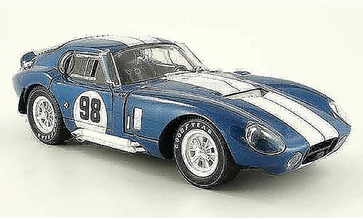 Shelby Daytona Coupe Base 1/18 Shelby Collectibles no.98 blue white 1965 diecast model cars