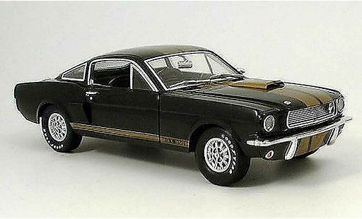 Shelby GT 350 1966 1/18 Shelby Collectibles h black avec bandes or hertz diecast model cars