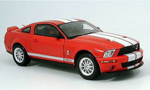 Shelby GT 500 2007 1/18 Shelby Collectibles red white diecast model cars