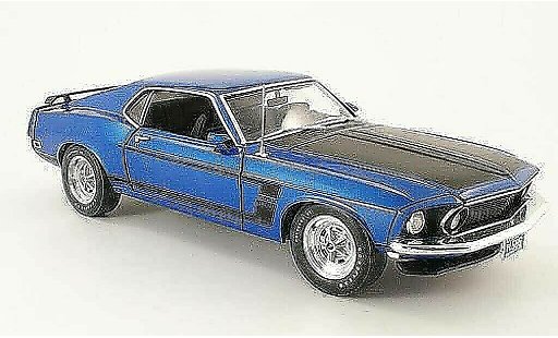 Ford Mustang Boss 302 1/18 Highway 61 blue/matt black diecast model cars
