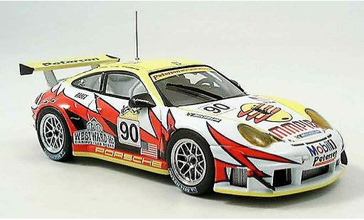 Porsche 911 GT3 RSR 1/43 Ebbro No.90 White Lightning Le Mans 2005 diecast model cars