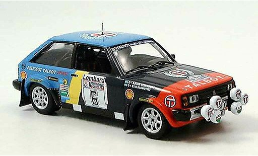 Talbot Sunbeam Rally 1/43 IXO no.6 rac blomquist cederberg 1982 diecast model cars