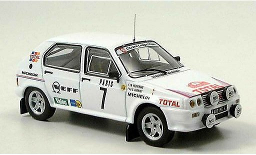 Citroen Visa course 1/43 IXO 1000 No.7 Rally Monte Carlo 1985 Andruet/Peuvergne diecast model cars